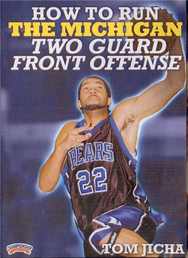 How To Run The Michigan Two Guard Front Offense (jicha) by Tom Jicha Instructional Basketball Coaching Video